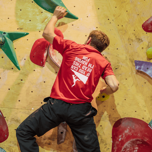 The "If You Can Read This Climbing" T-Shirt is a graphic tee that's perfect for outdoor enthusiasts and adventure seekers. This t-shirt makes a great addition to any casual outfit and is ideal for climbers, hikers, and bouldering walls. Take your love for climbing to new heights with this t-shirt (